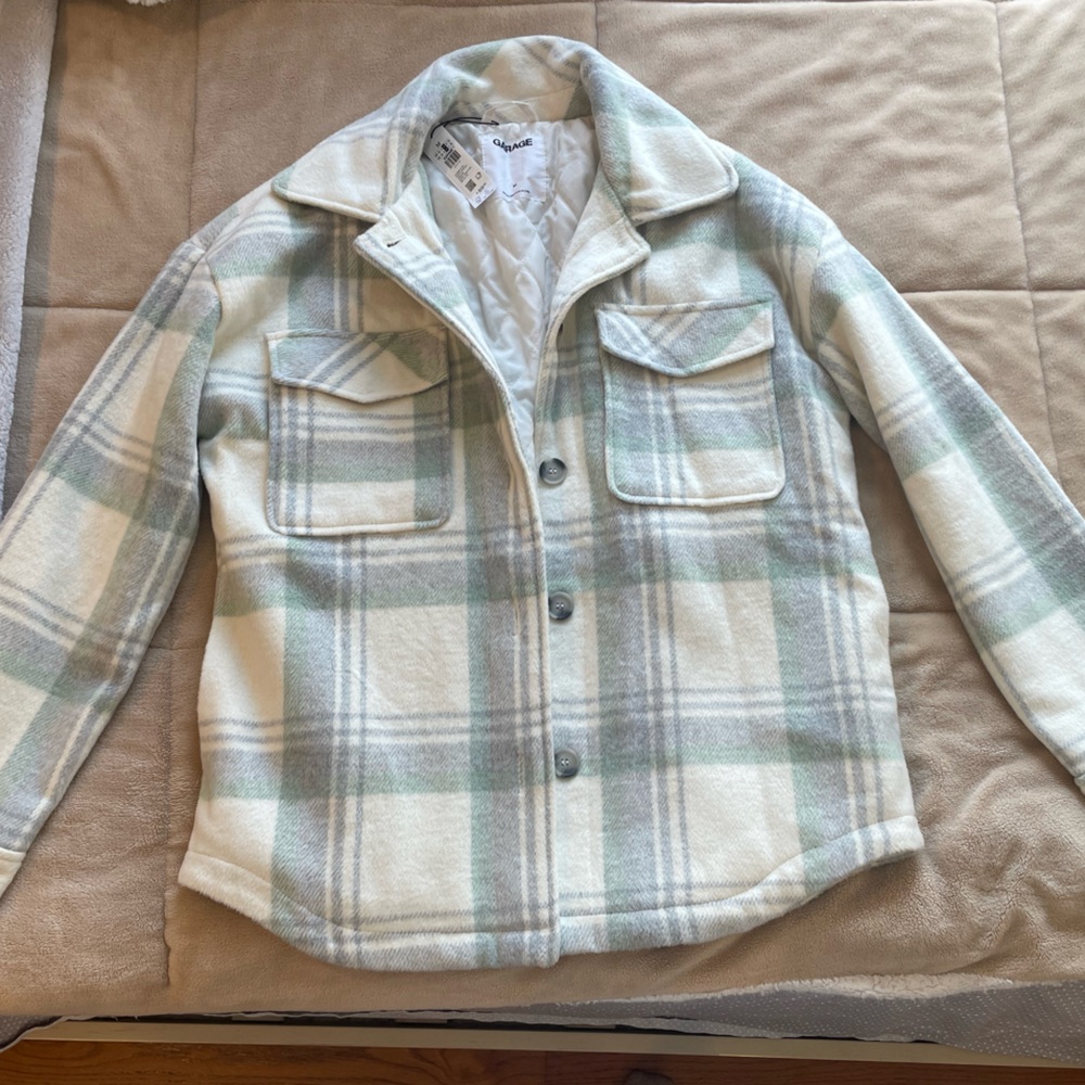 Plaid Jacket with Pockets